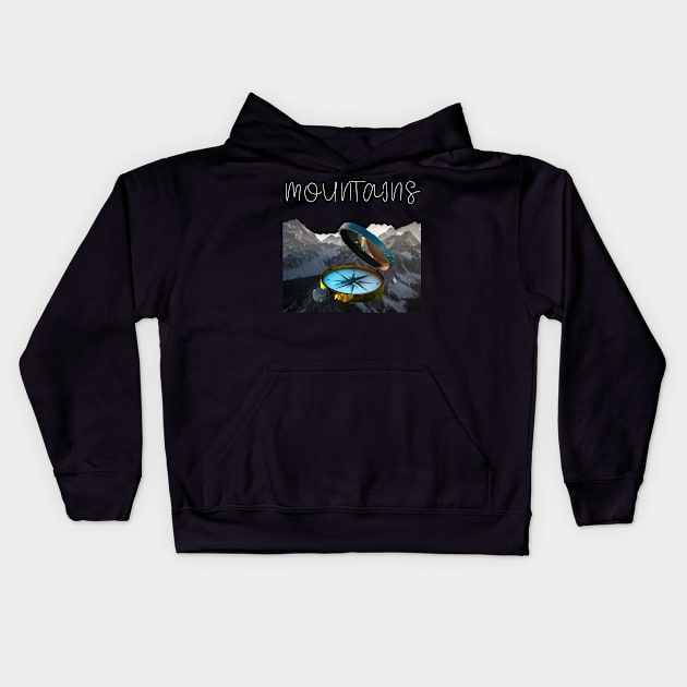 mountains Kids Hoodie by gawelprint